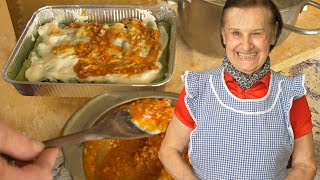 Pasta Grannies enjoy Ernestinas spinach and meat cannelloni [upl. by Neraj241]