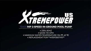 XtremepowerUS 1HP 2SPEED 230V Inground Pool Pump 2” 75405 [upl. by Allyce297]