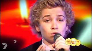 12 yr old sings Hallelujah LIVE on National television [upl. by Eliath]