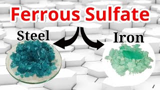 Preparation of Ferrous sulfate  compare stainless steel with pure iron [upl. by Nasar910]