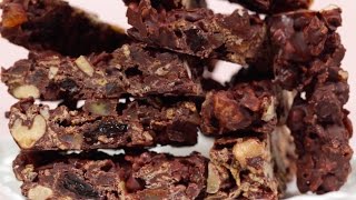 Chocolate Nut Bars Valentines Day Recipe チョコナッツバー（バレンタイン用レシピ）作り方 [upl. by Klenk]