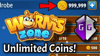 Worms Zone With GameGuardian Unlimited Coins [upl. by Louisette]