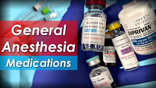 General anesthesia pharmacology  Medications for induction maintenance amp emergence [upl. by Atsev305]