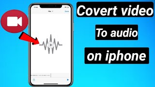 How to convert video to audio on iphone  convert video to audio on iphone [upl. by Soisinoid598]