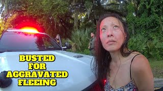 Woman with No Drivers License Flees from the Cops  Flagler County Florida  August 20 2024 [upl. by Asiek]