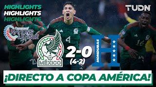 Resumen y goles  México 4202 Honduras  Concacaf Nations League  TUDN [upl. by Hgiellek319]