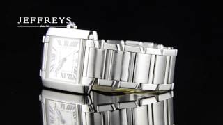 Cartier Tank Francaise 2302 Stainless Steel  WM1818 [upl. by Landing]