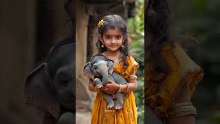 Cute❤️ elephant ganesh ganapathy childhood reels shorts viralvideo [upl. by Peednama]