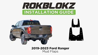 Installing Rokblokz Mud Flap kit on a 20192023 Ford Ranger [upl. by Beedon]