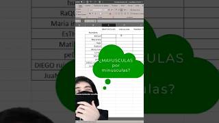 ¿Como pasar de MAYUSCULAS a minusculas excelshorts exceltips exceltutorial [upl. by Ysabel87]