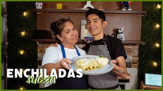 ENCHILADAS SUIZAS CON CHILE POBLANO [upl. by Amol268]