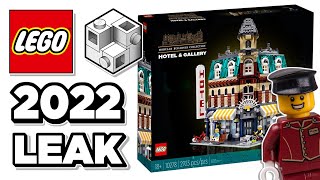 LEGO 2022 Modular Building Leak  New Hotel amp Art Gallery [upl. by Nehpets]