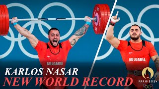 Karlos Nasar Breaks Mens 89kg World Record en Route to Gold Yeison López Silver Pizzolato Bronze [upl. by Hazmah]