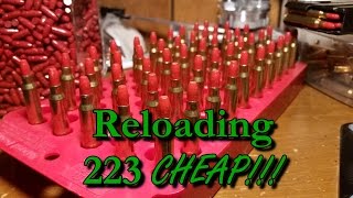 How Im Reloading 223 for 10 Per Round  CountryBoyPrepper [upl. by Attem]