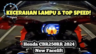 Honda CBR250RR 2024 Malaysia  NEW FACELIFT  TOP SPEED  GPS [upl. by Ettelliw]