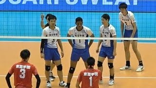 村山豪 駿台学園 vs 東亜学園 春高バレー2017決勝 3amp4セット目 Japan volleyball [upl. by Hutner]