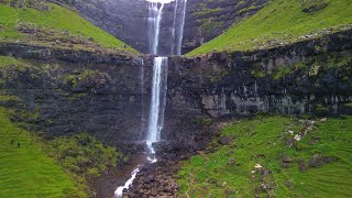 RoadTrip Faroe Islands  Streymoy  Fossá Waterfall  Drone  20240809 [upl. by Orly570]