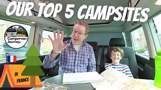 TOP 5 FRENCH CAMPSITES  We Countdown our top five French campsites [upl. by Itsirhc]