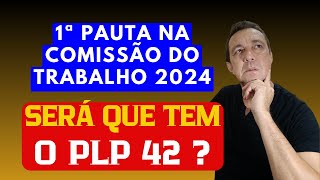 PRIMEIRAS REUNIÕES DA COMISSÃO DO TRABALHO NA CÂMARA DOS DEPUTADOS EM 2024 CADÊ O PLP 42 [upl. by Pauletta]