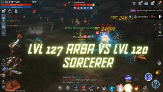 Mir 4 PVP Sorcerer vs ArbaLancerWarrior sorc sorcerer [upl. by Cleary873]