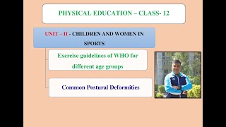 Class12 Physical Education Unit2Exercise Guidelines amp Common Postural Deformities CBSE 20242025 [upl. by Otto]