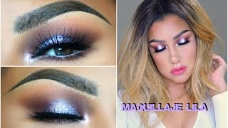 Maquillaje LILA de Primavera  LILAC spring makeup tutorial  auroramakeup [upl. by Viafore66]