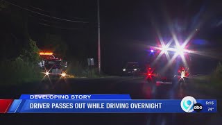 Driver passes out while driving overnight [upl. by Mayhs211]