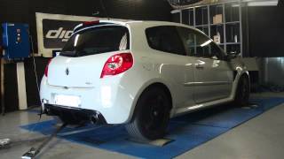 Renault clio 3 RS 203cv  210cv reprogrammation moteur dyno digiservices [upl. by Sergias826]