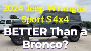 2024 Jeep Wrangler Sport S 4x4 The BEST OffRoad Vehicle [upl. by Nyrrad]