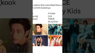 BTS RM Jungkook BLACKPINK Lisa SEVENTEEN TWICE amp more Kpop acts at 2025 Grammy nominations [upl. by Ojadnama]