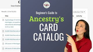 Beyond the Hints Find More Ancestors Through the Ancestry Card Catalog [upl. by Akissej175]