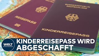 BESCHLUSS IM BUNDESTAG Kinderreisepass wird abgeschafft [upl. by Nelie]