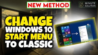 Change Windows 10 start menu to classic 2024 [upl. by Nueormahc]