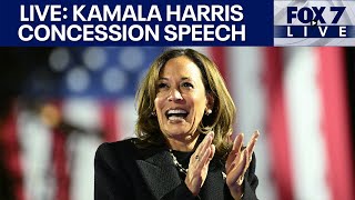 LIVE Kamala Harris concession speech  FOX 7 Austin [upl. by Antons]