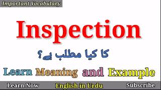 Inspection Meaning [upl. by Mou]