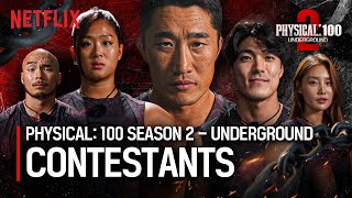 Meet the 100 Contestants of Physical 100 Season 2  Underground  Netflix [upl. by Anatnom]