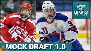 2024 Locked on Sharks NHL Mock Draft 10 [upl. by Odnanref]