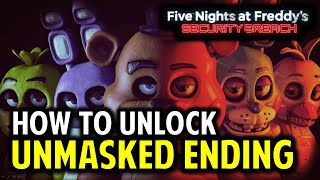 FNAF Security Breach VANNY UNMASKED Ending Guide How to Unlock VIP Emergency Fire Exit [upl. by Air809]