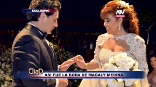 Revisa todo el glamour de la boda de Magaly Medina [upl. by Aicenra132]