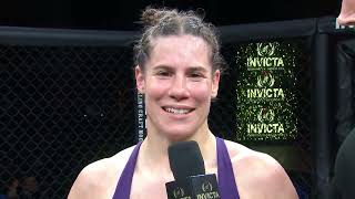 Invicta FC 58 Victoria Leonardo PostFight Interview [upl. by Dibrin]