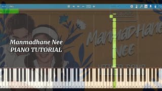 Manmadhane Nee Piano Tutorial  Easy Notes to Learn  Yuvan [upl. by Markiv]