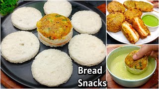 2 Minutes Bread Snacks  Spicy Cheese Bread Vada  New Recipe  New Recipe For Evening Snacks [upl. by Almund225]