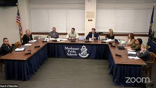 Manhasset Schools Board of Education Meeting 11724 [upl. by Fleeman]