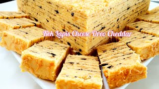 KEK LAPIS CHEESE OREO CHEDDAR PREMIUM Layer Cake kek raya Sarawak Nang nyaman [upl. by Trelu427]