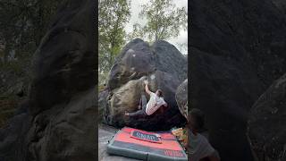 Le Soupir Du Menuisier direct  7a7a Fontainebleau climbing bouldering rockclimbing [upl. by Thorner]