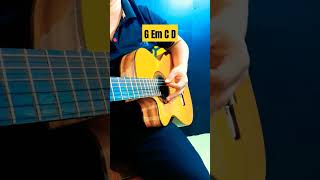 Chords lesson G Em C D shorts [upl. by Ahsat]