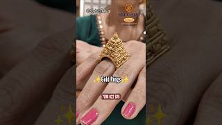 180 mg Gold ring  Gopuram design Mens Ring  Gold God Ring Collections Sri Vasavi [upl. by Evvy]