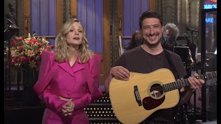 Watch Marcus Mumford Crash Carey Mulligans SNL Monologue [upl. by Alvita]