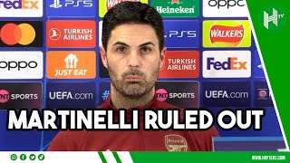 Martinelli OUT SORRY TO DISAPPOINT YOU  Mikel Arteta rules Brazilian out of Porto clash [upl. by Norret594]