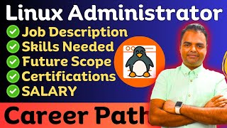 Linux Administrator Roadmap in Hindi Salary Fresher Skills Needed Job Description linuxjobs [upl. by Elawalo]